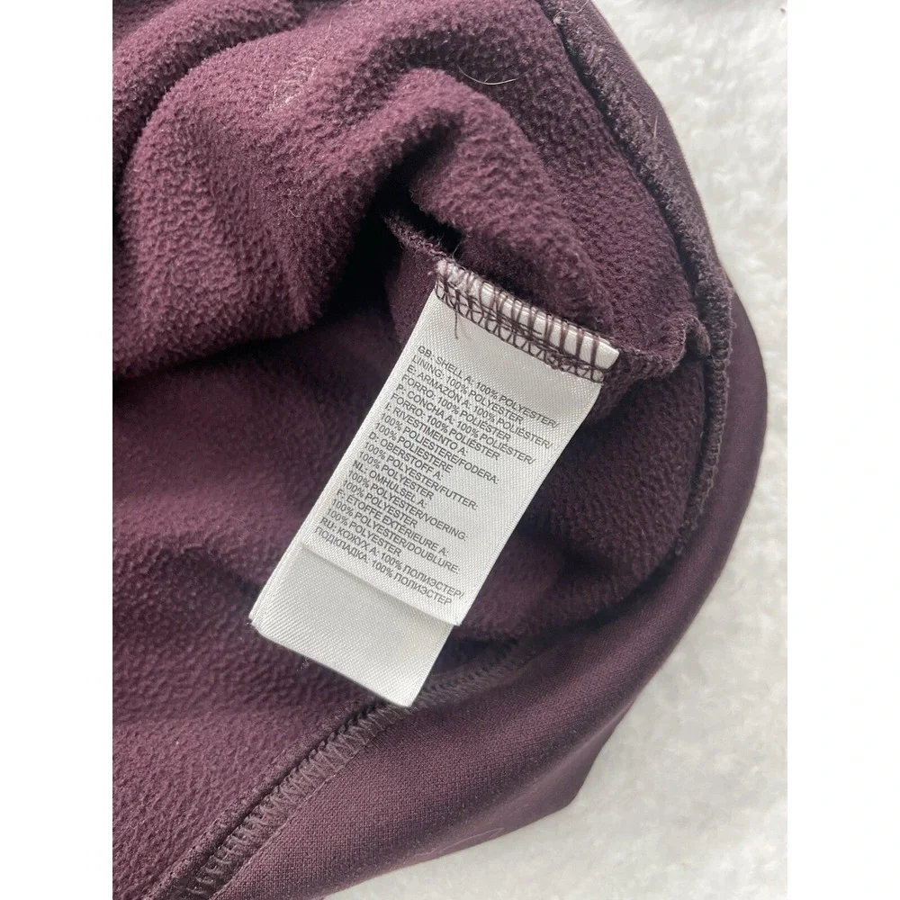 The‎ North Face Mens Burgundy Camo Logo Pullover Fleece Hoodie Maroon S/M